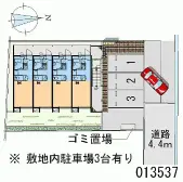 ★手数料０円★厚木市戸室３丁目　月極駐車場（LP）